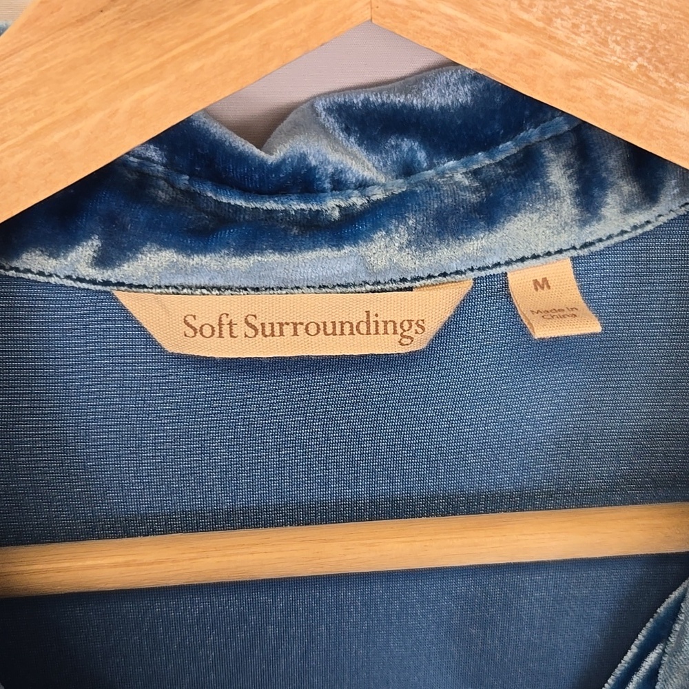 Soft Surroundings Velvet Boyfriend Tunic - Size Medium - Picture 6 of 15